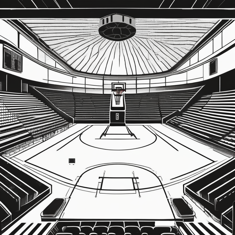 basketball arena floor