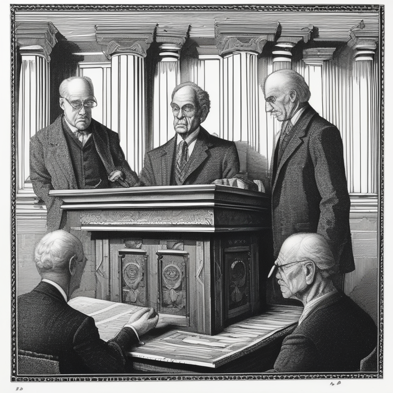 three officials at lecterns during a press conference