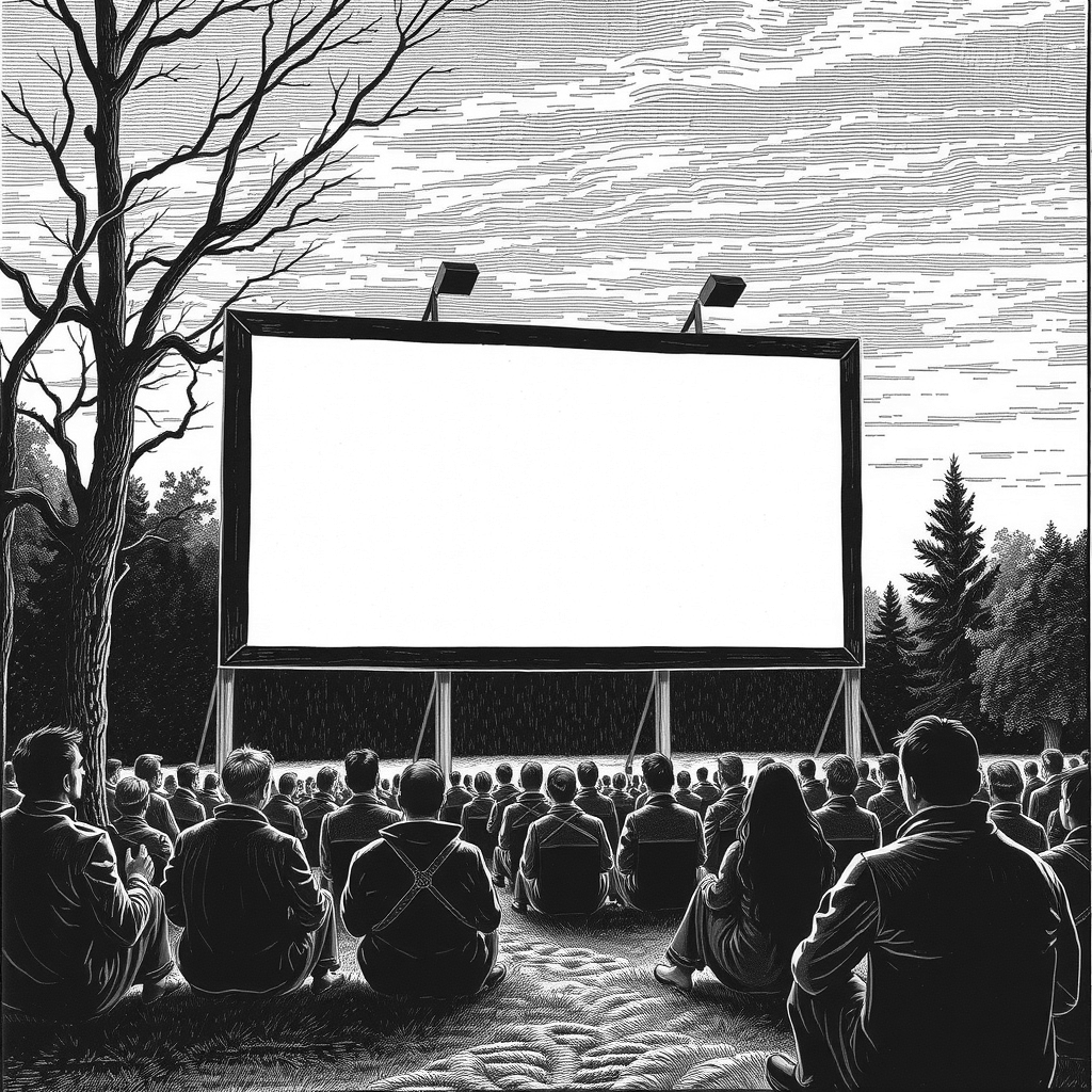 outdoor movie screen
