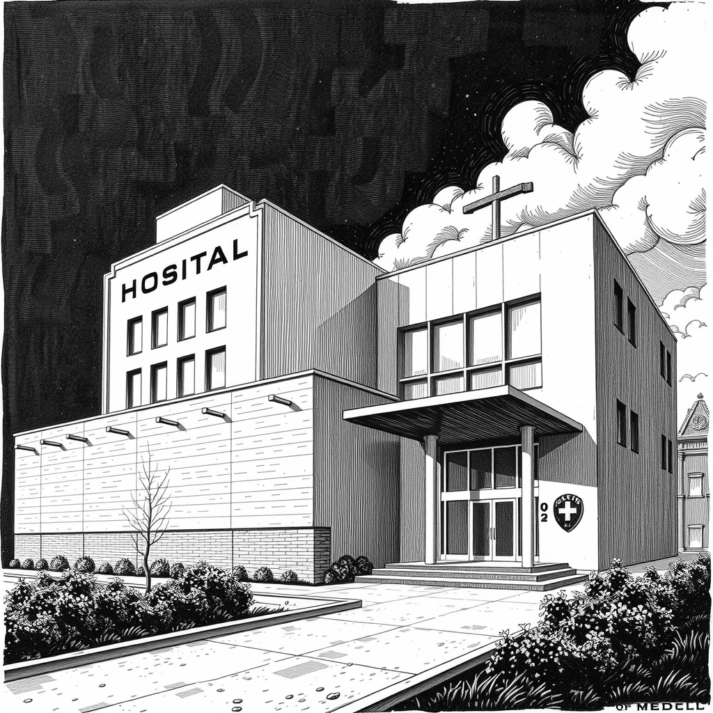 modern hospital building
