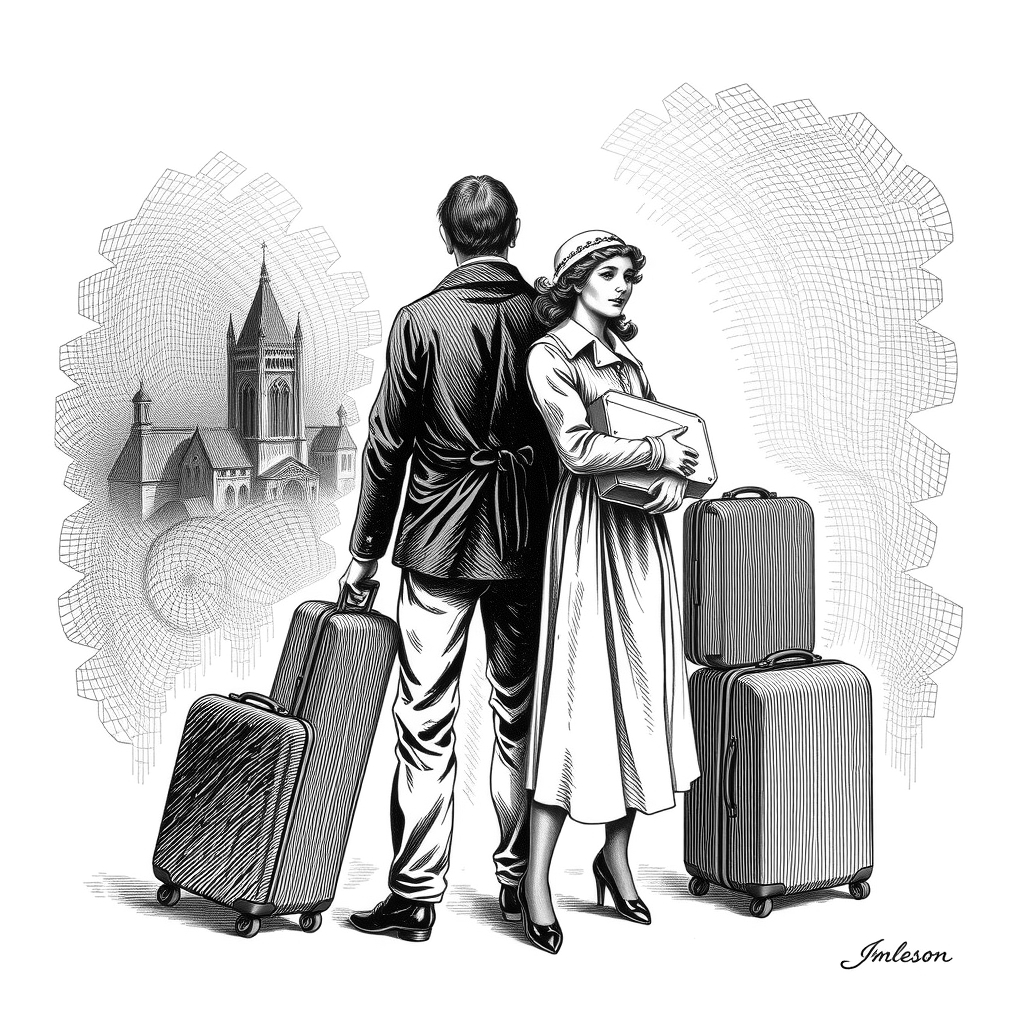 couple with moving boxes