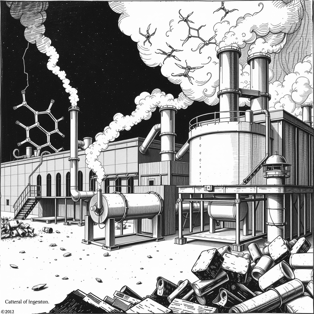 a waste management processing facility