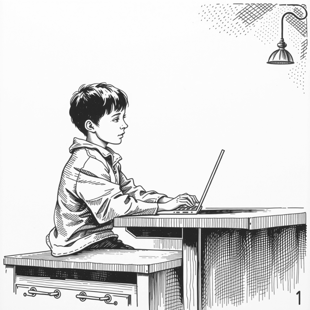 young person working on innovation
