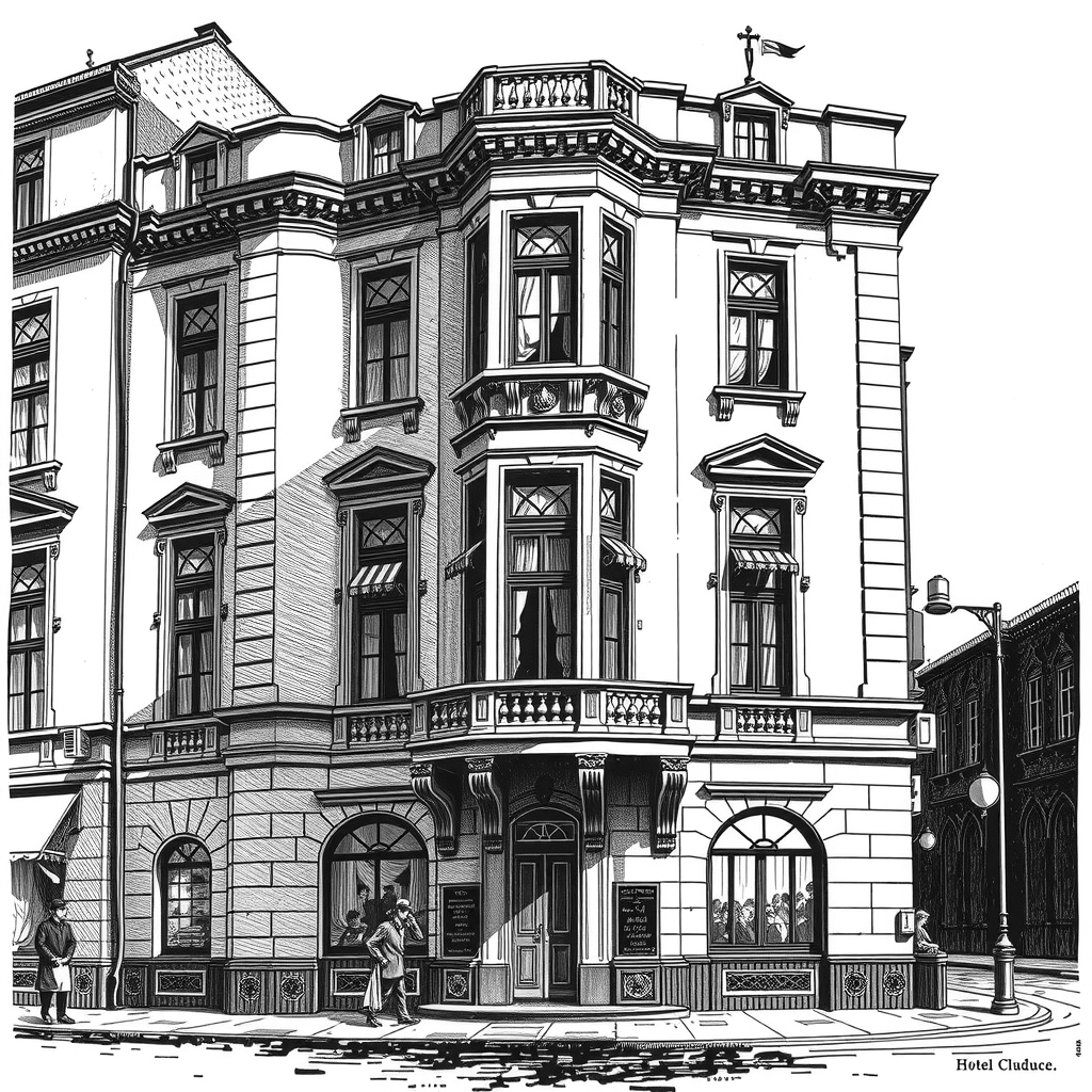 a classical Cluj hotel building