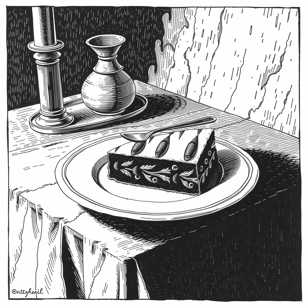 traditional dessert on plate