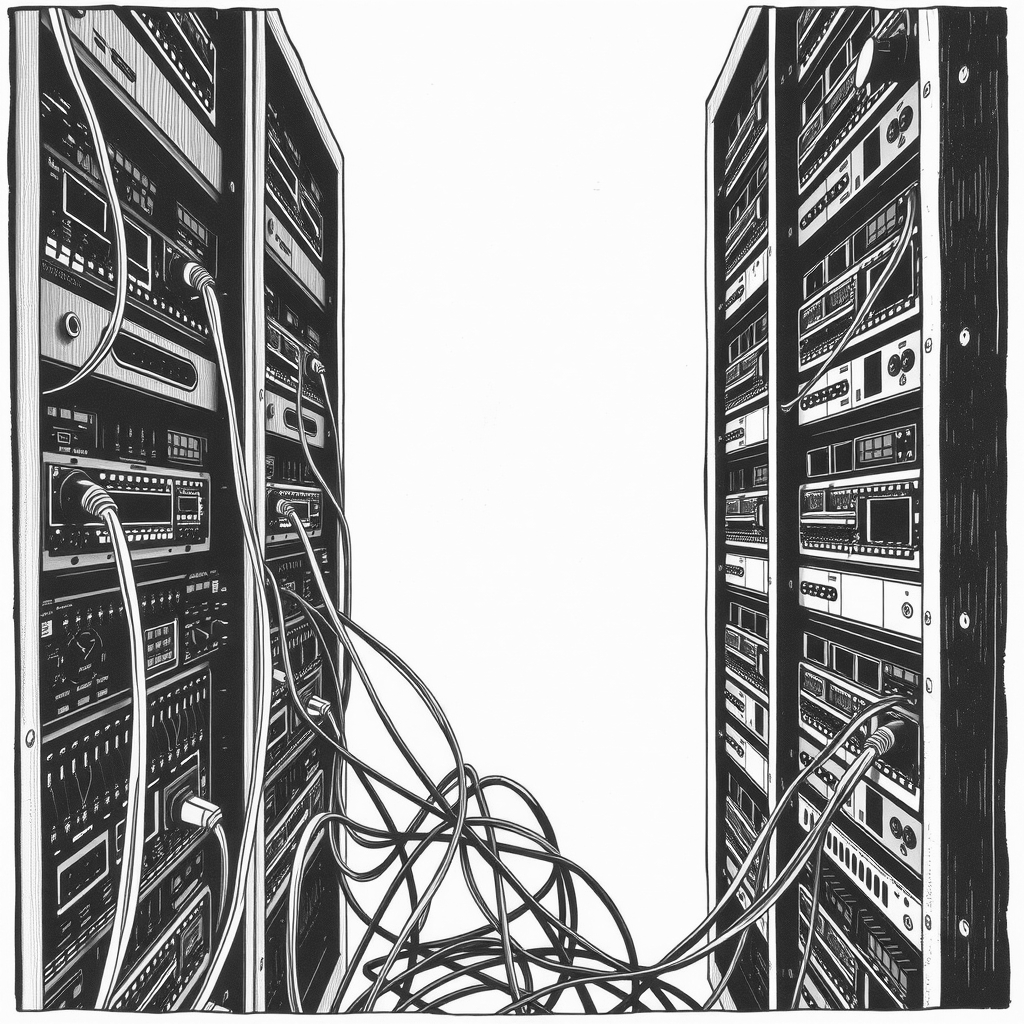server equipment with network connections