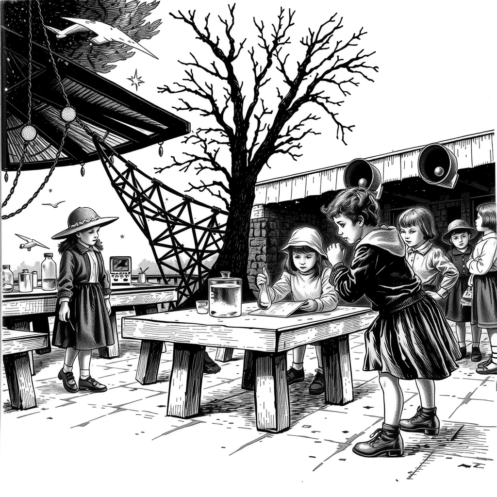 children at summer school outdoor learning