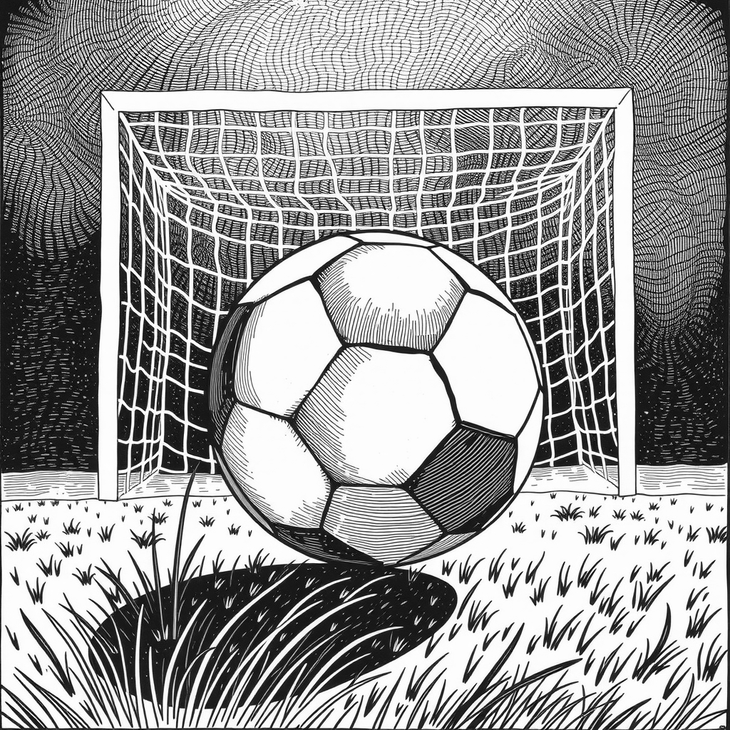 soccer ball on pitch