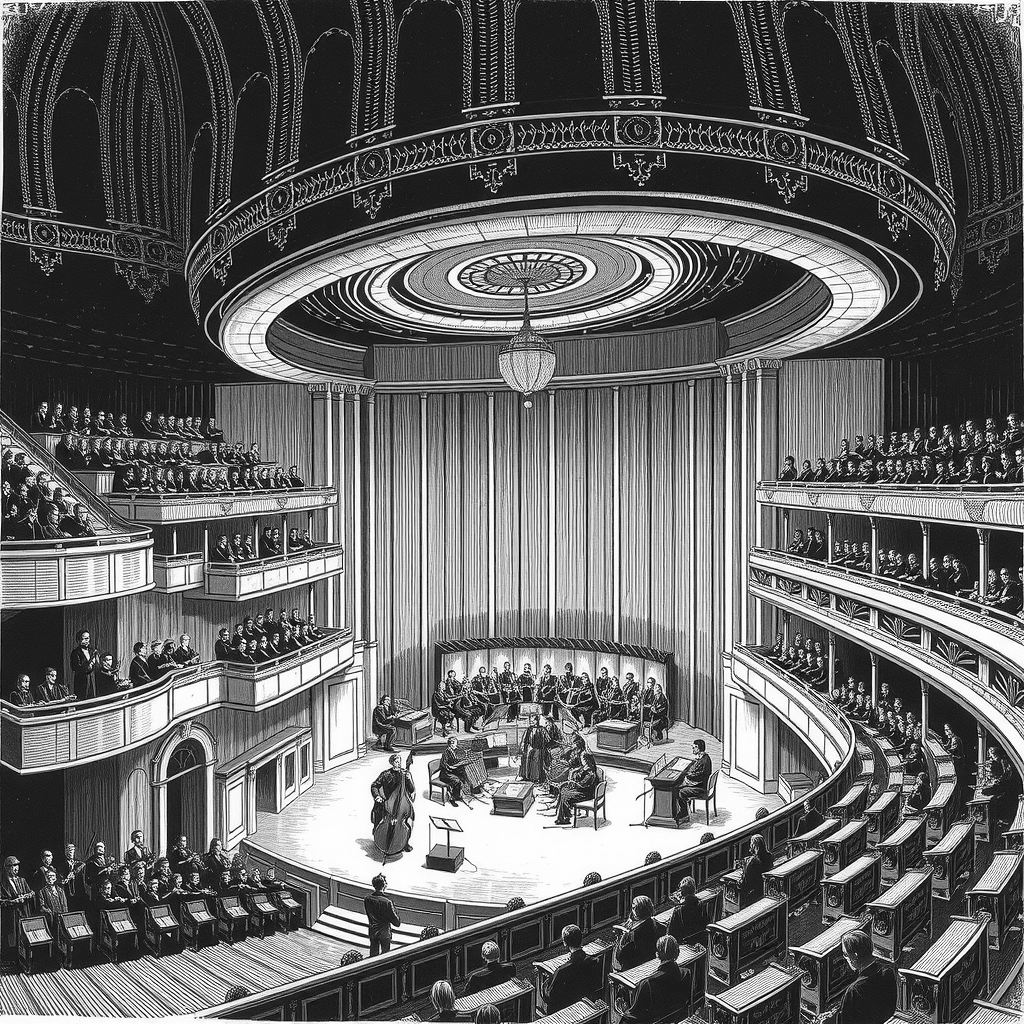 concert hall with stage