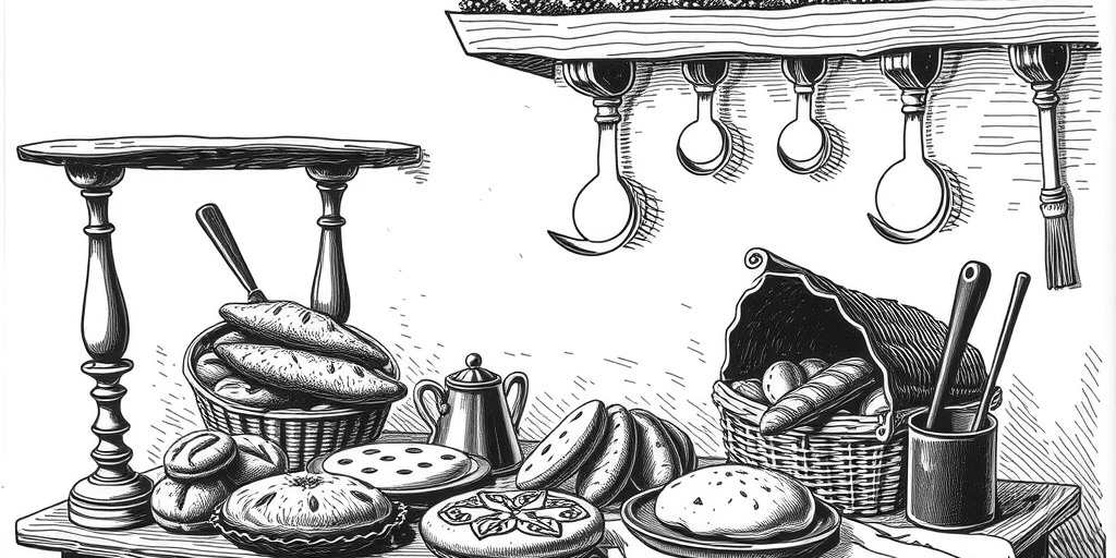 traditional Romanian food display