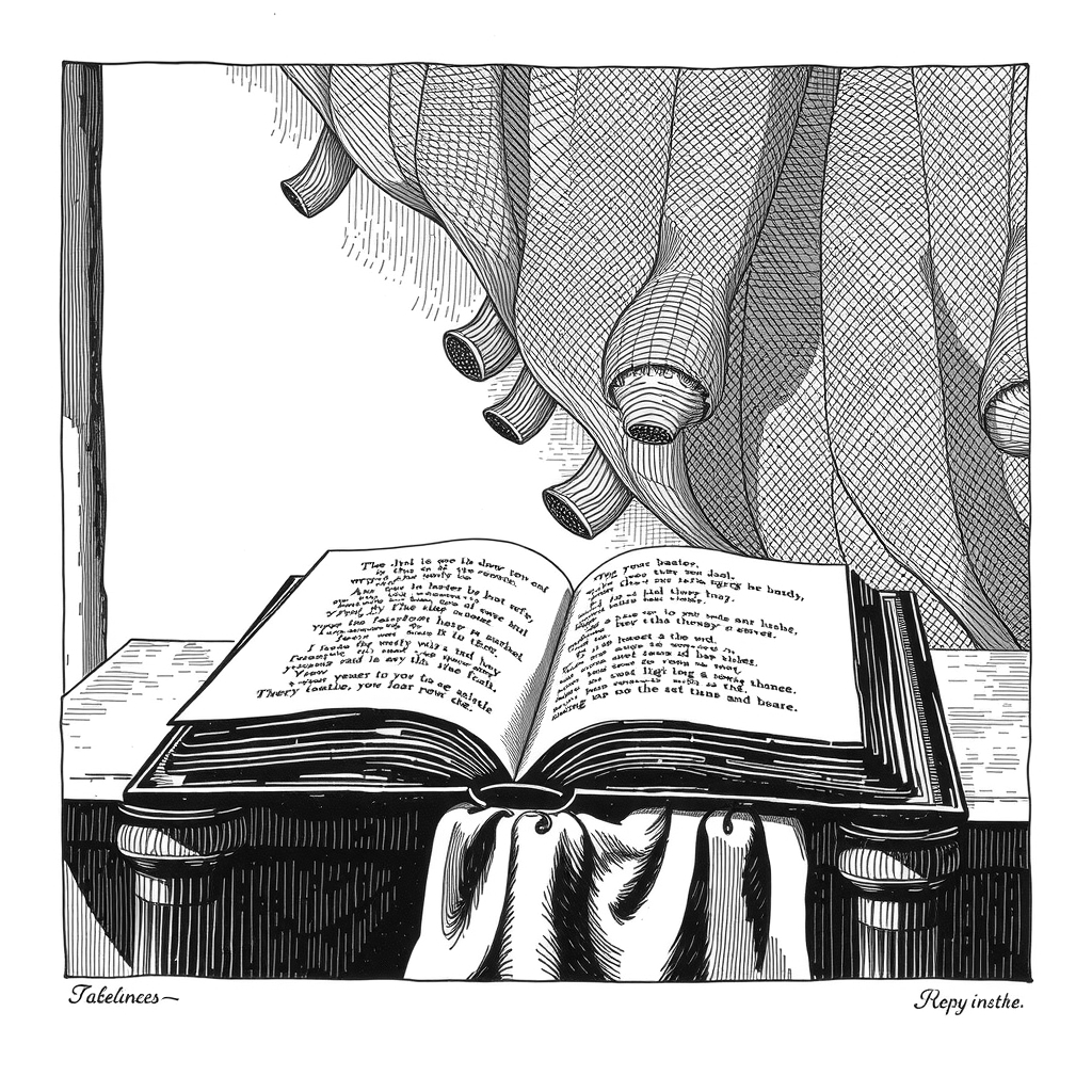 open poetry book