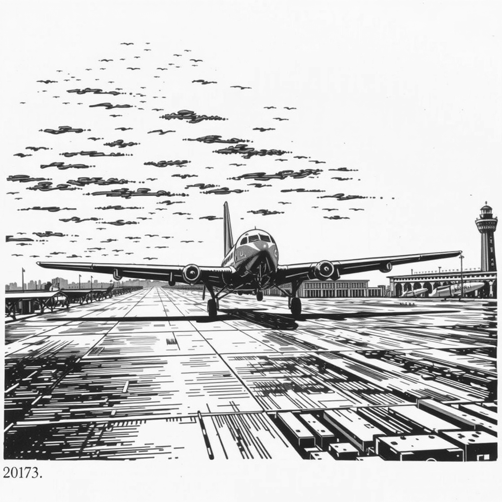 aircraft at airport terminal