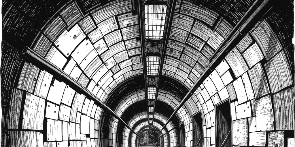 a metro tunnel under construction