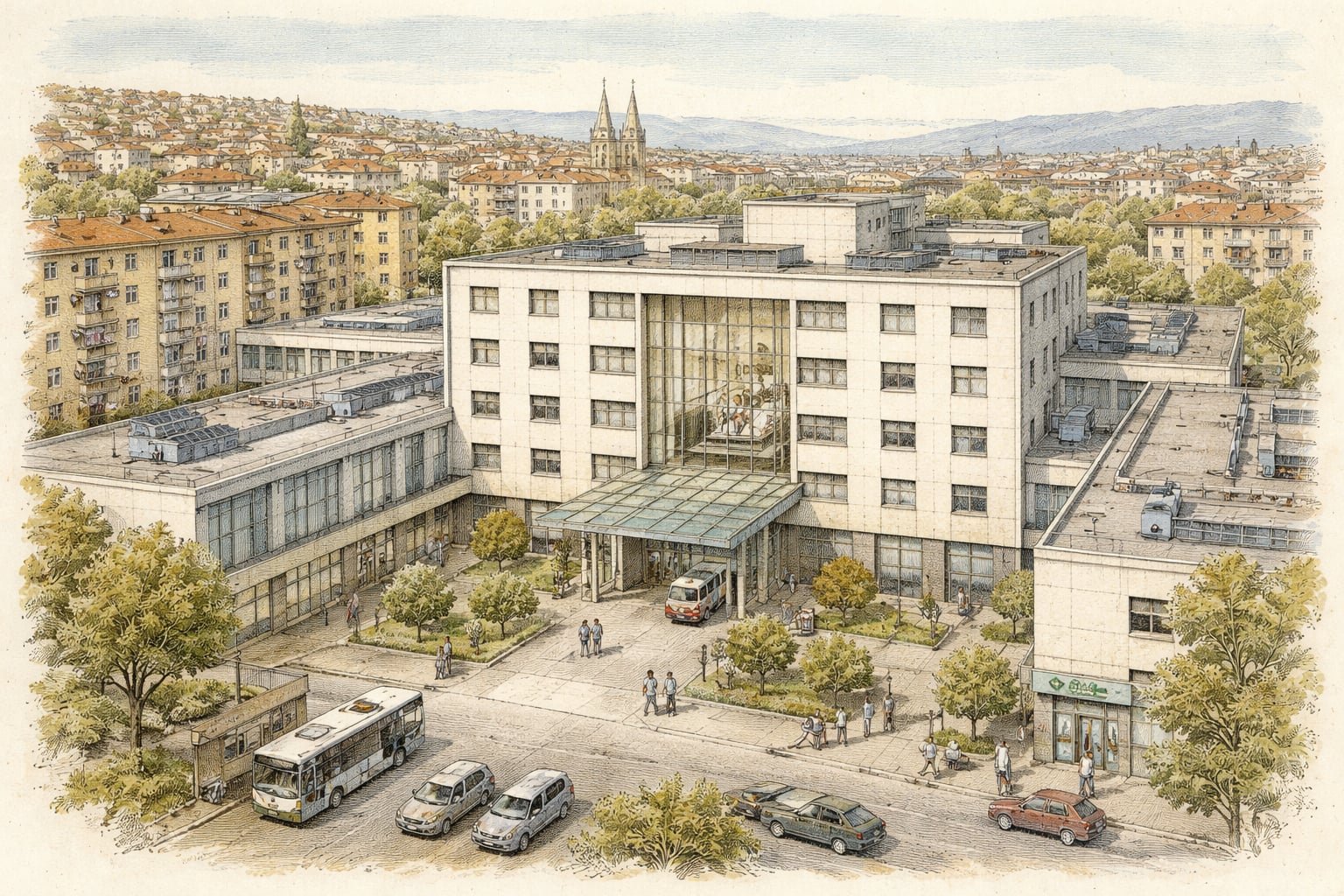 Cluj hospital where a new Alzheimer's therapy begins treatment.