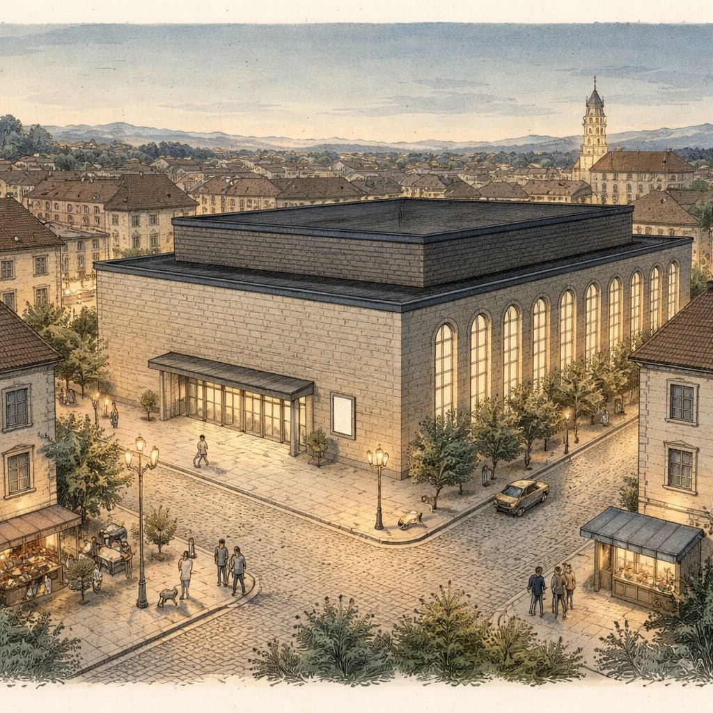 Cluj-Napoca concert venue ahead of an announced future show.