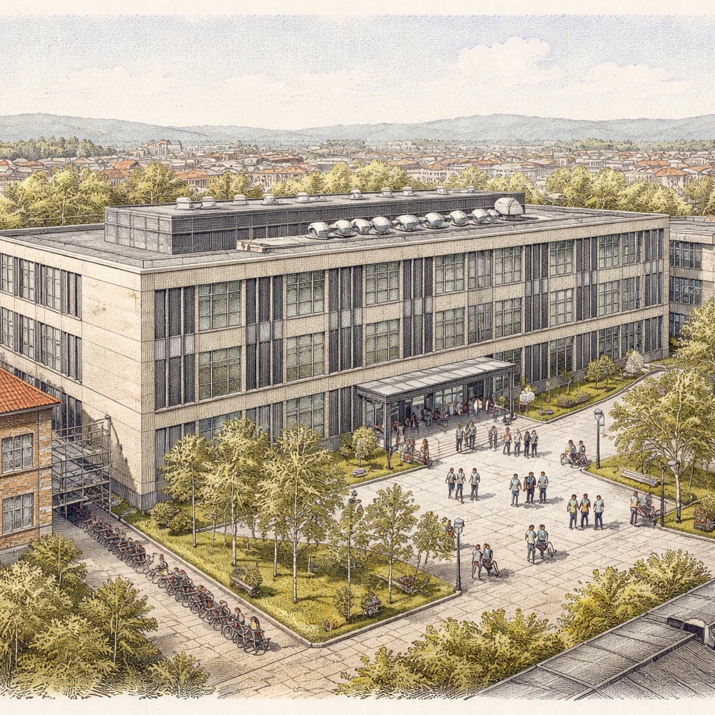 New AI research institute building nearing its opening in Cluj-Napoca.