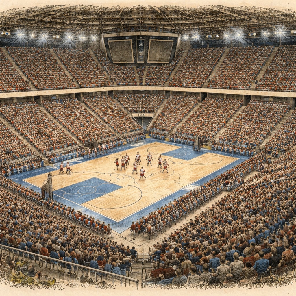 Packed Cluj arena as home team rallies against Italian basketball club.