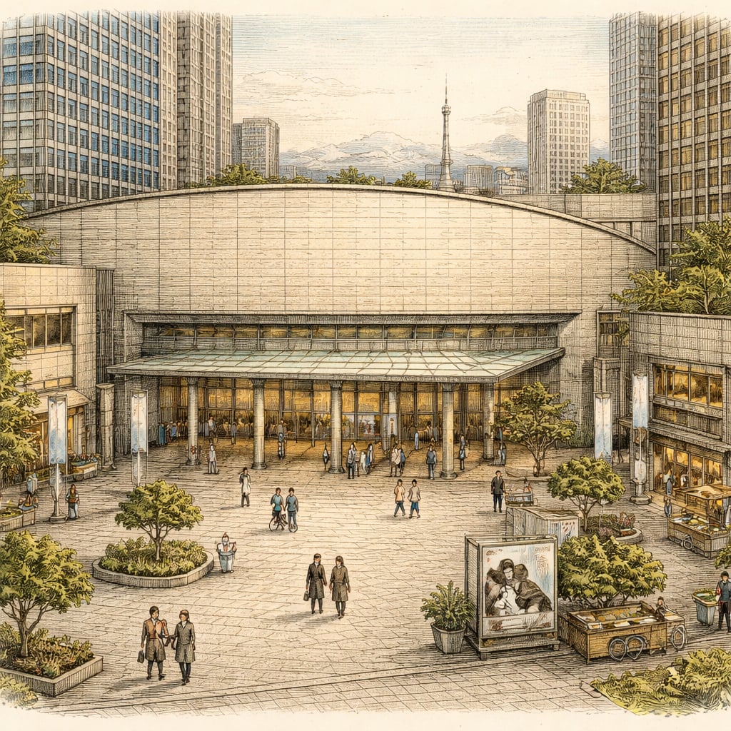 A Tokyo concert hall hosting a festival honoring a Romanian pianist.